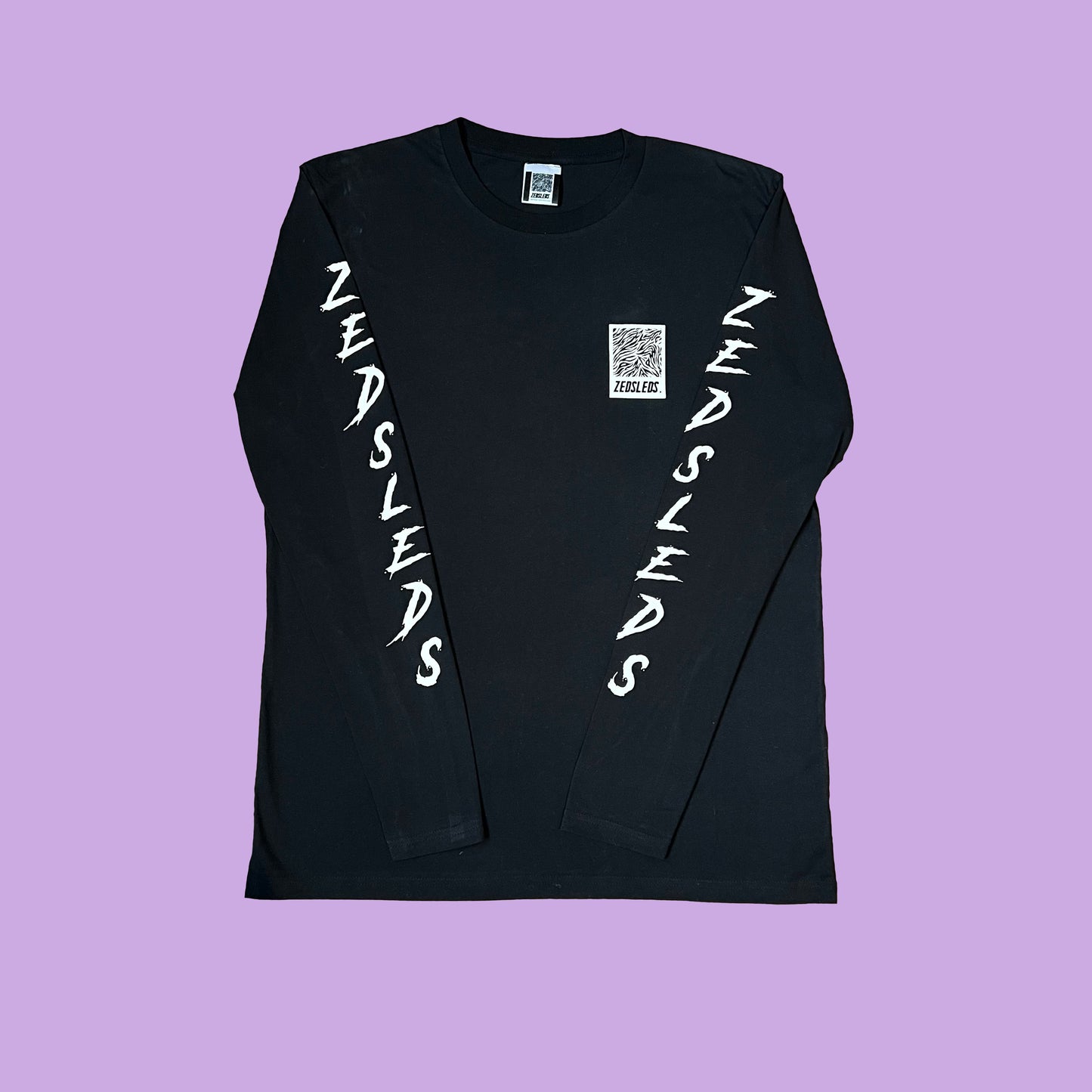 ZEDSLEDS Black Logo Long Sleeve Tee