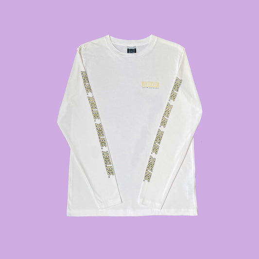 ZEDSLEDS Colour Block White/ Yellow Long Sleeve Tee