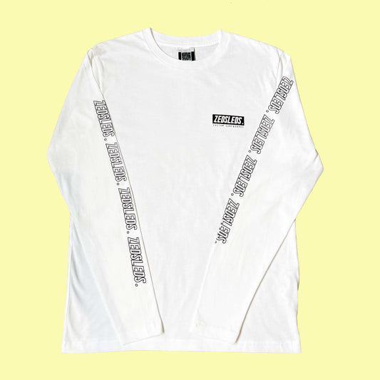 ZEDSLEDS Colour Block White/ Purple Long Sleeve Tee